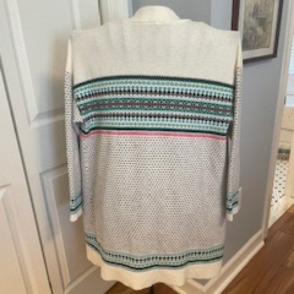 CLOSET PURGE!  PRICE SLASHED! Talbots XL Faire Isle open cardigan - Picture 2 of 2